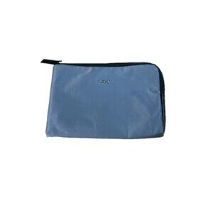 Tumi For Delta Gray Travel Bag Cosmetic Toiletries Accessory Zip Pouch New